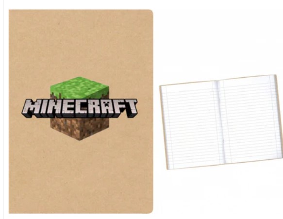 Minecraft Logo στάμπα σε Α5 τετράδιο