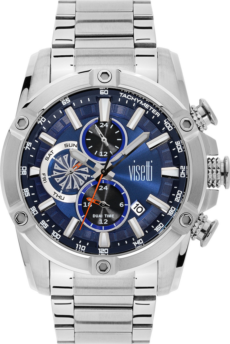 Visetti No Limit Dual Time Navy/Silver